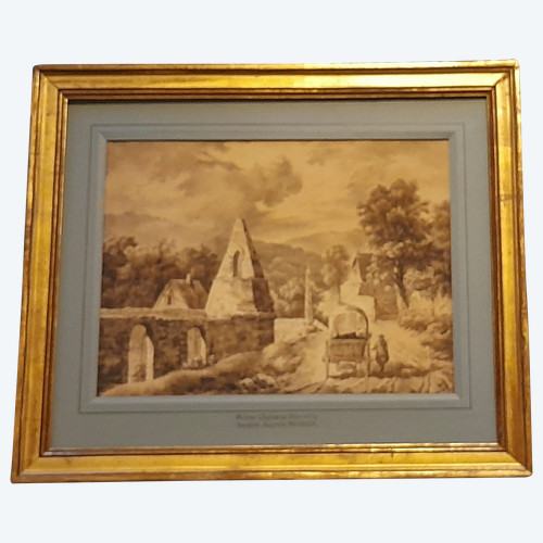 Die Ruinen der Kirche von Pourville von Régnier