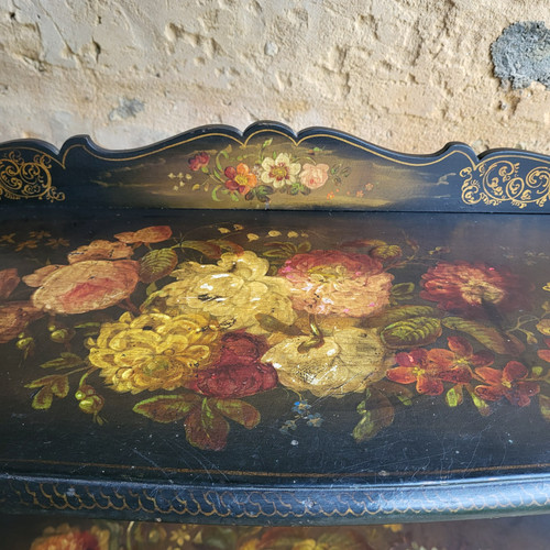 Etagère / Console en bois noirci époque Napoléon III