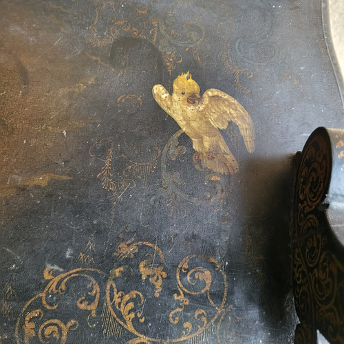 Etagère / Console en bois noirci époque Napoléon III