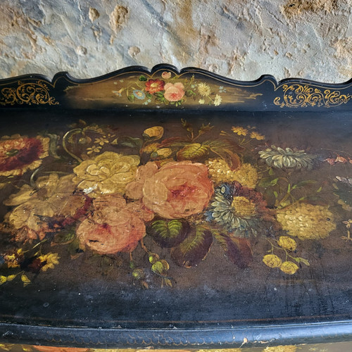 Etagère / Console en bois noirci époque Napoléon III