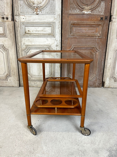 Table roulante vintage dans le goût de cesare lacca 