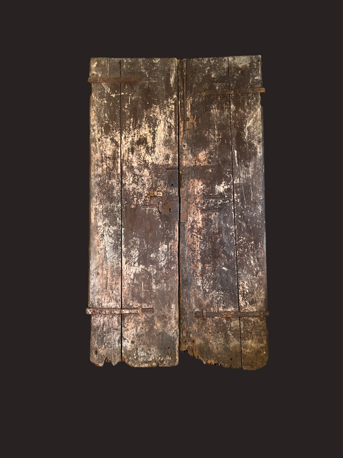 Porte en mélèze 1800