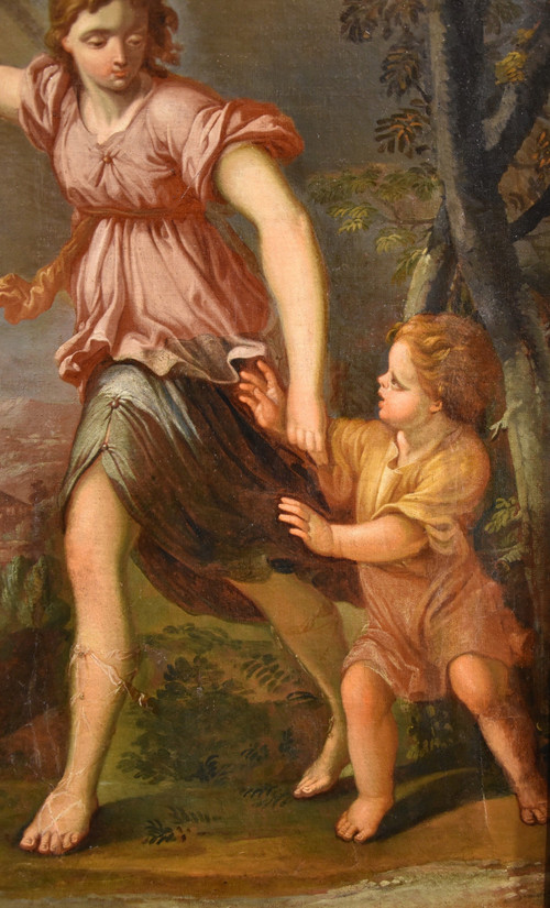 Der Schutzengel, Ciro Ferri (Rom, 1634 - Rom, 1689) Follower Von