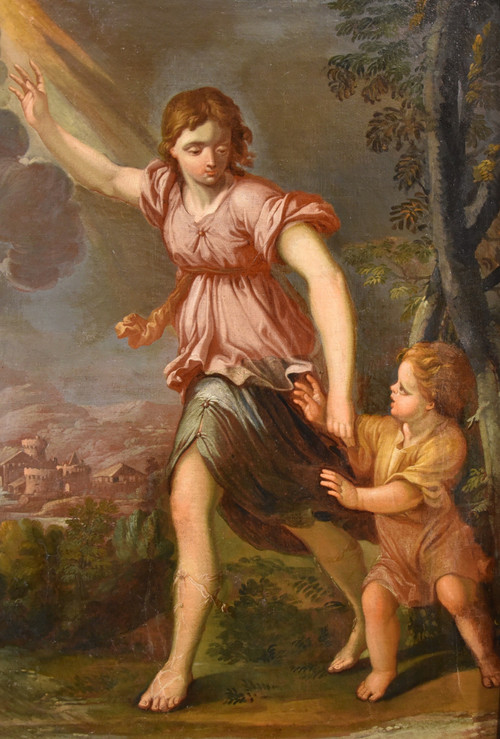 Der Schutzengel, Ciro Ferri (Rom, 1634 - Rom, 1689) Follower Von