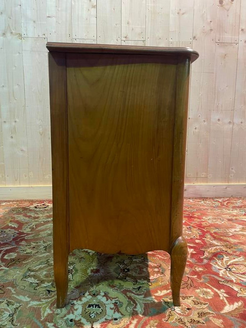 Commode style Louis XV-Transition en merisier 