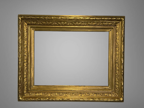 ANCIENT GOLDEN WOOD AND STUC FRAME FOR PAINTING 49 cm x 36.5 cm