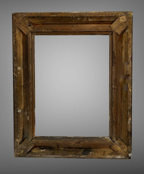 ANCIENT GOLDEN WOOD AND STUC FRAME FOR PAINTING 49 cm x 36.5 cm