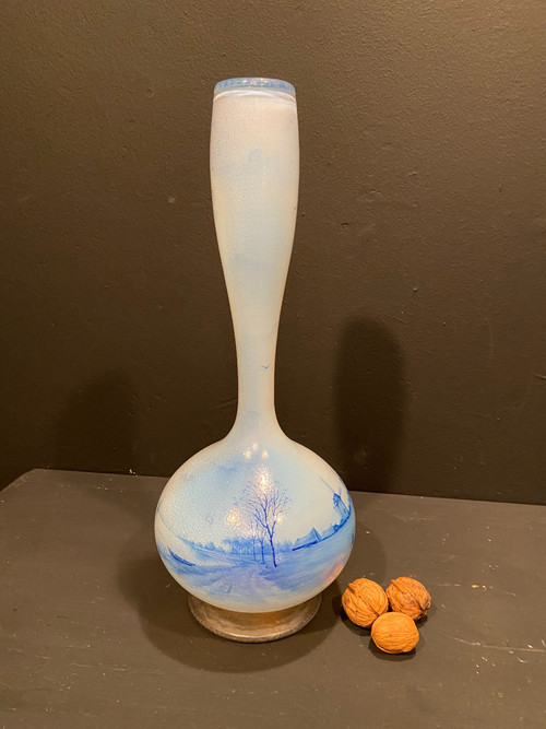 Large vase signed Daum, 37 cm high