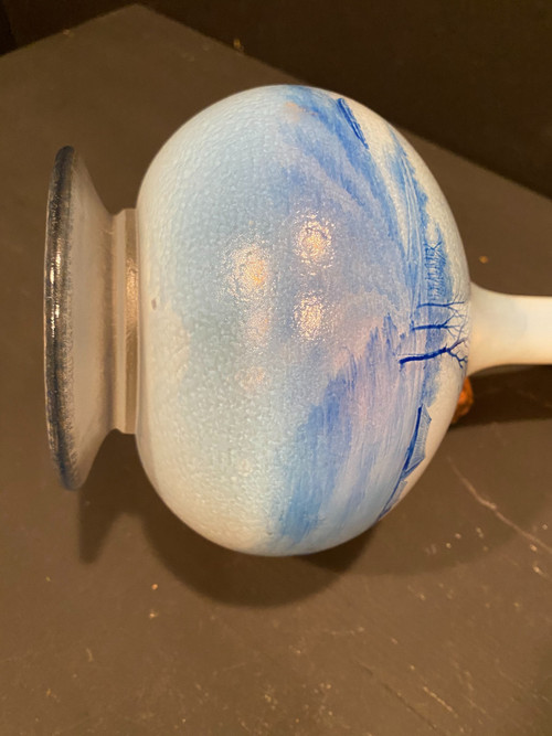 Large vase signed Daum, 37 cm high