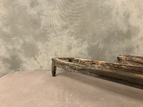 Bella coppia di antichi candelabri in ferro battuto del XVIII secolo