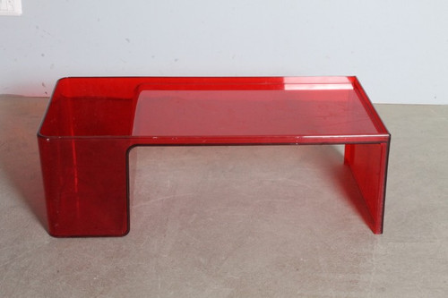 Kartell 1980 "Usame "design Patricia Urquiola table basse.  Mes 85 x 41 . h 28