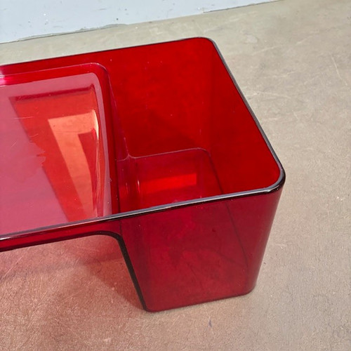 Kartell 1980 "Usame "design Patricia Urquiola table basse.  Mes 85 x 41 . h 28