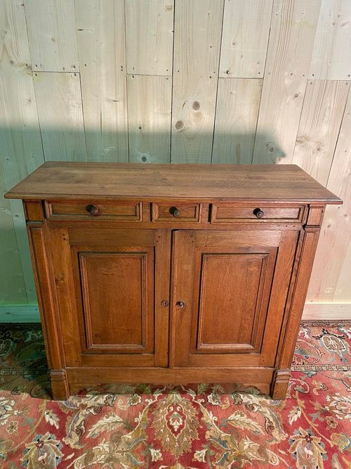 Credenza Luigi Filippo in massello di rovere