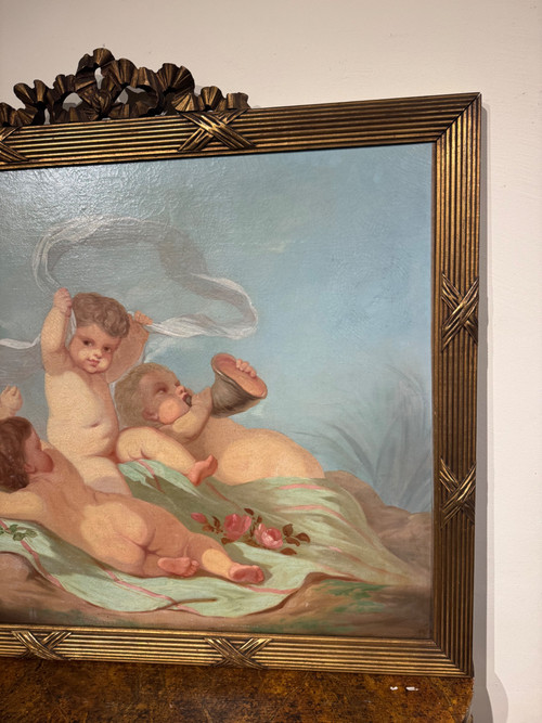 Grande quadro HST con putti
