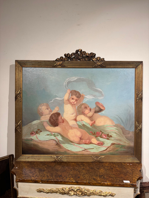 Grande quadro HST con putti