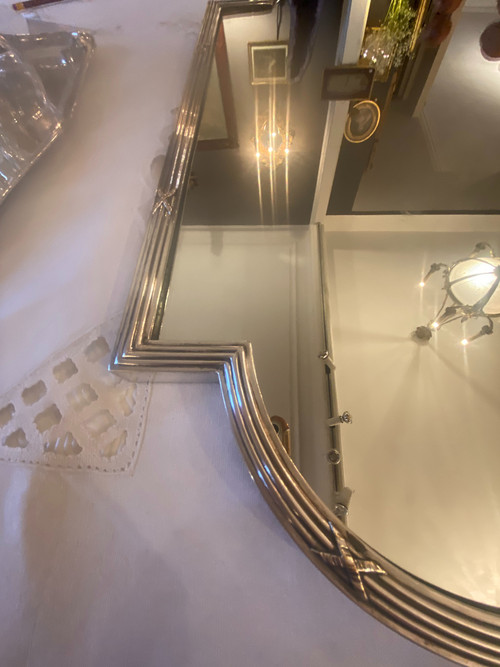 table centrepiece in silver-plated metal