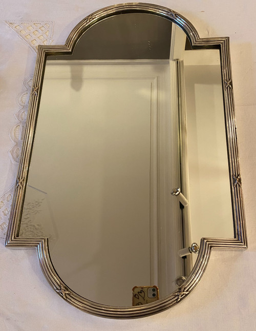 table centrepiece in silver-plated metal