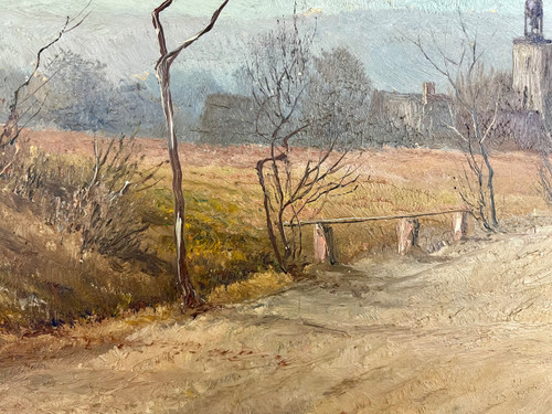 Gemälde Deutsche Landschaft Weimar von Johannes Köhler - Öl auf Leinwand (50cm x 35cm)