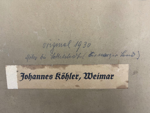 Gemälde Deutsche Landschaft Weimar von Johannes Köhler - Öl auf Leinwand (50cm x 35cm)