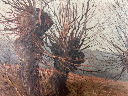Gemälde Deutsche Landschaft Weimar von Johannes Köhler - Öl auf Leinwand (50cm x 35cm)