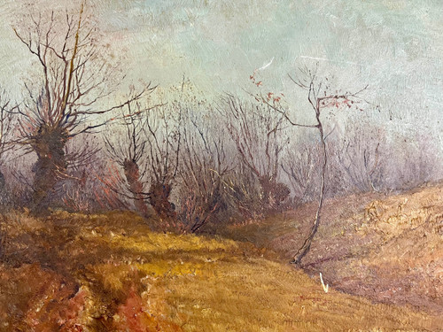 Herbstliche Ansicht von Weimar von Johannes Köhler - Öl auf Leinwand (50cm x 35cm)