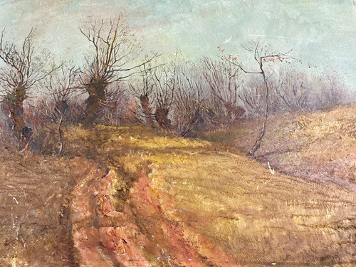 Herbstliche Ansicht von Weimar von Johannes Köhler - Öl auf Leinwand (50cm x 35cm)