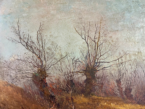 Herbstliche Ansicht von Weimar von Johannes Köhler - Öl auf Leinwand (50cm x 35cm)