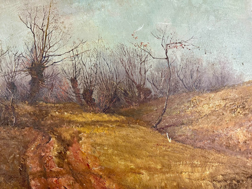Herbstliche Ansicht von Weimar von Johannes Köhler - Öl auf Leinwand (50cm x 35cm)