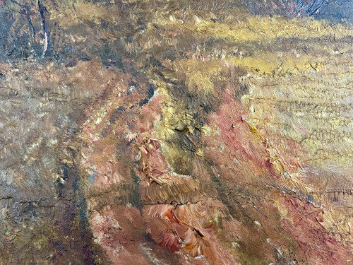 Herbstliche Ansicht von Weimar von Johannes Köhler - Öl auf Leinwand (50cm x 35cm)