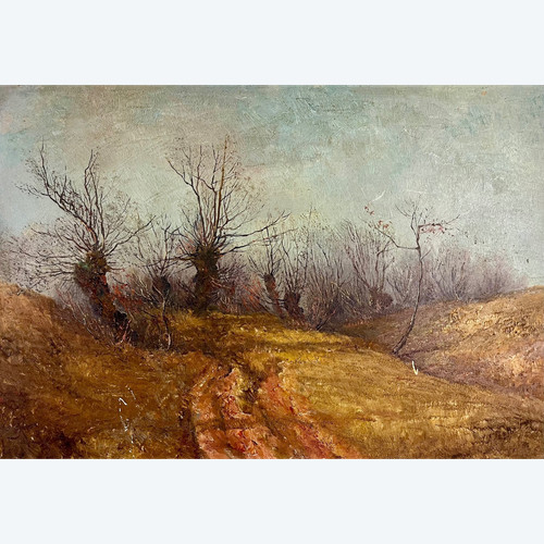 Herbstliche Ansicht von Weimar von Johannes Köhler - Öl auf Leinwand (50cm x 35cm)