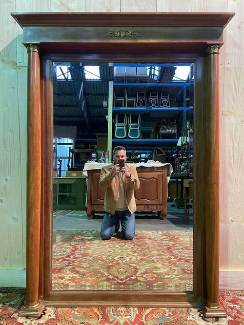 Empire Period Mirror with Double Columns