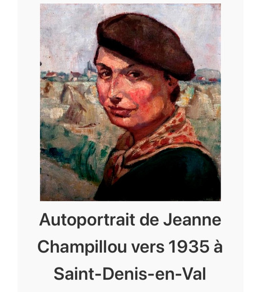 Jeanne Champillou. Das Mittagessen der Kinder. Öl auf gerahmter Leinwand. Anfang des 20. Jahrhunderts.
