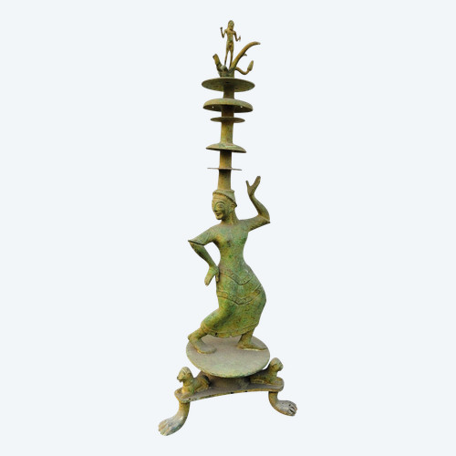 Thymiaterion or Etruscan incense burner, Grand Tour, 19th century
