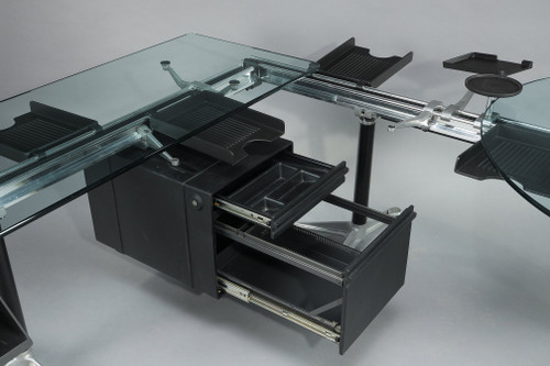 Wichtiger Schreibtisch von Bruce BURDICK (1933-2021) für HERMAN MILLER Editor