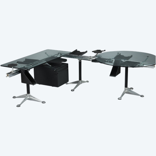 Wichtiger Schreibtisch von Bruce BURDICK (1933-2021) für HERMAN MILLER Editor