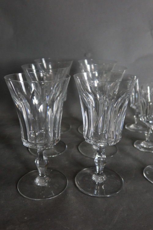 Baccarat crystal glass set Polignac model