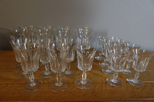 Baccarat crystal glass set Polignac model