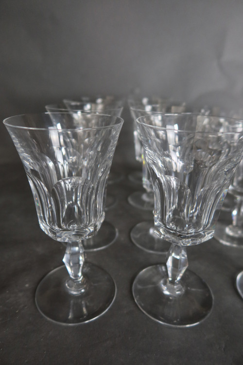 Baccarat crystal glass set Polignac model