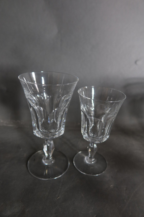 Verres en cristal de Baccarat 22 pièces