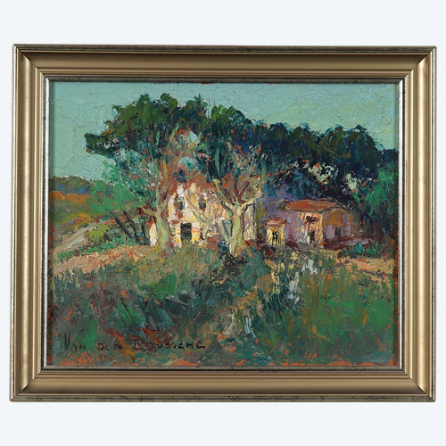 Fernand Van Den BUSCCHE 1892/1975, Landschaft in der Provence, um 1950/60