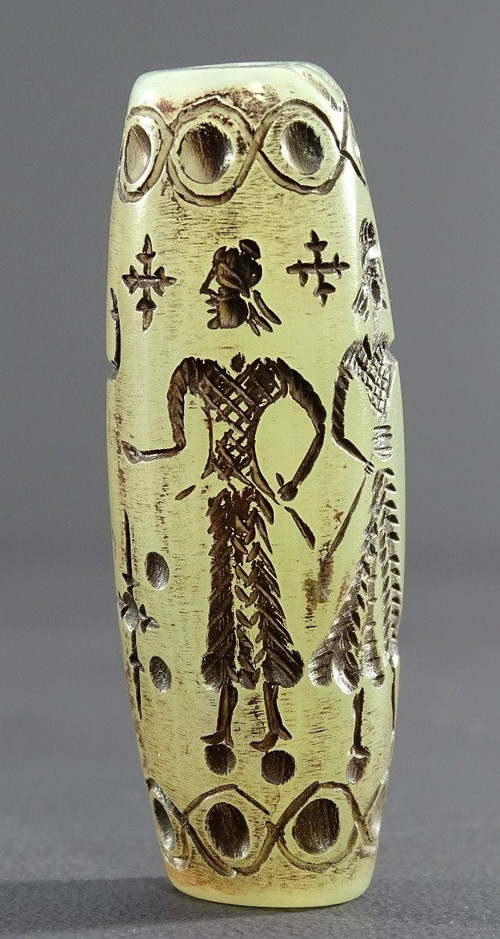 Civilisation Mésopotamienne, Ier-IIIème Siècle De Notre ère, Rare Sceau-cylindre En Agathe. 