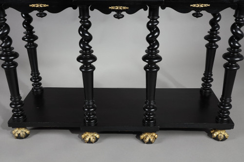 Cabinet sur pied dans le style des cabinets flamands du 17e siècle