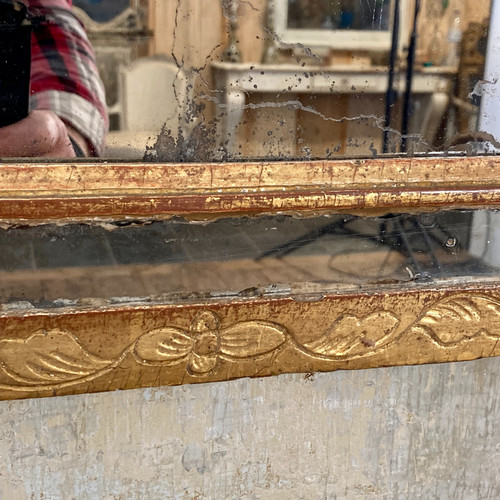 Grand miroir à parecloses d'époque Louis XVI