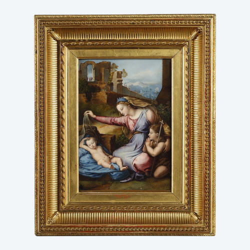 THE VIRGIN AND CHILD WITH LITTLE ST. JOHN, AFTER RAPHAEL (1483-1520)