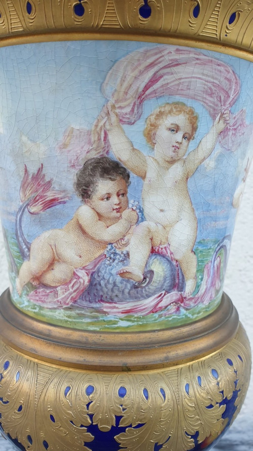 Dans Le Goût De Sèvres, vaso mediceo, Napoleone III, XIX secolo