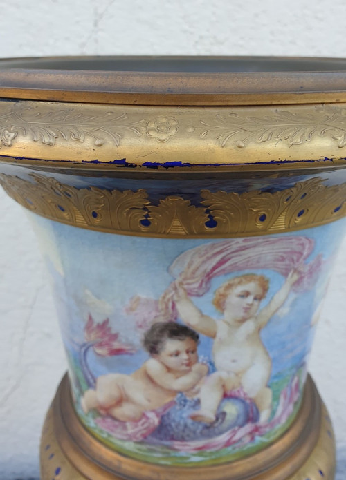 Dans Le Goût De Sèvres, vaso mediceo, Napoleone III, XIX secolo