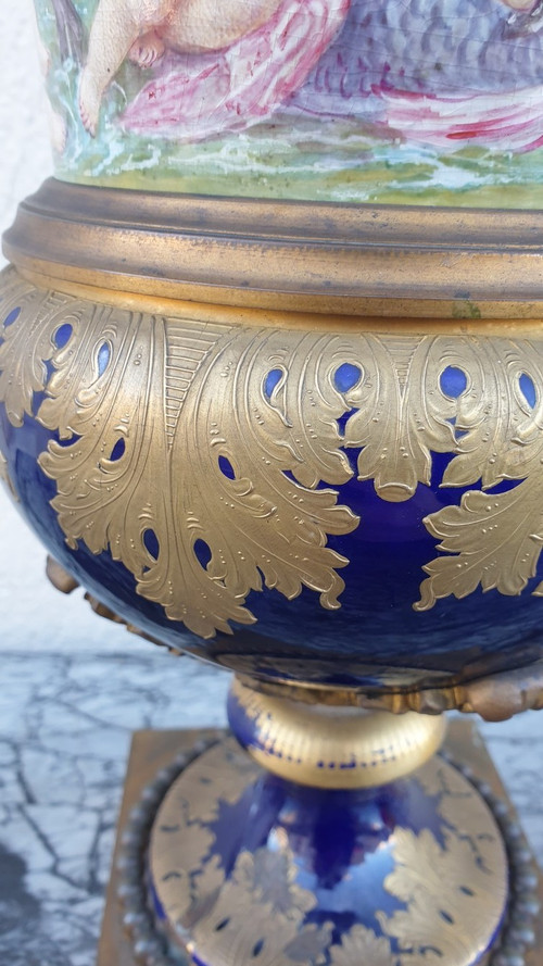 Dans Le Goût De Sèvres, vaso mediceo, Napoleone III, XIX secolo