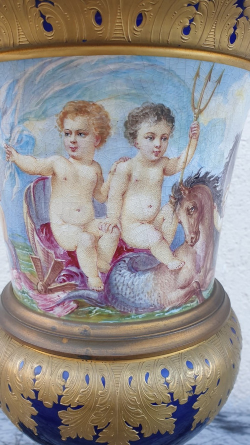 Dans Le Goût De Sèvres, vaso mediceo, Napoleone III, XIX secolo