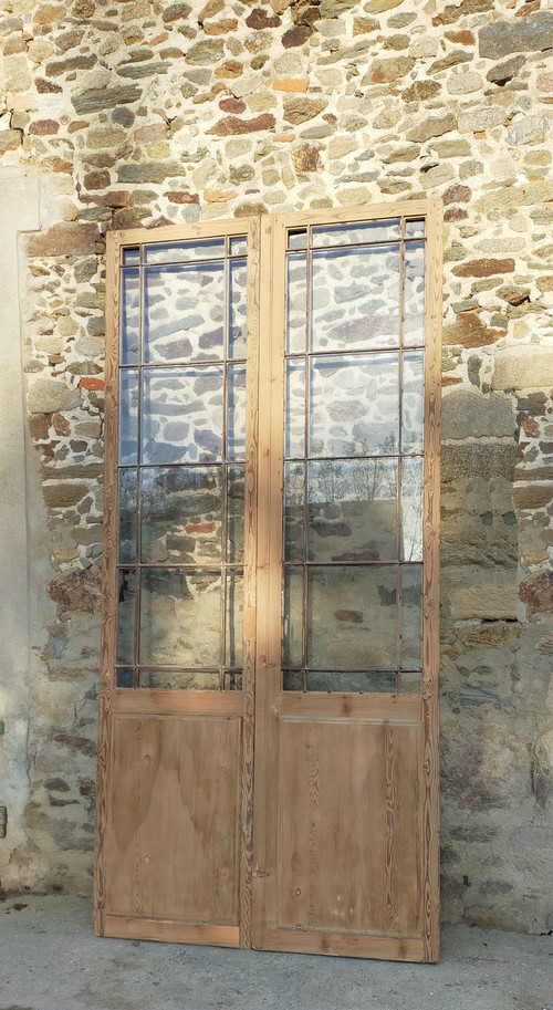 Antique Double Glazed Workshop Door Shop Deco