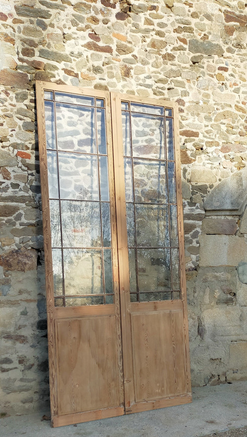 Antique Double Glazed Workshop Door Shop Deco